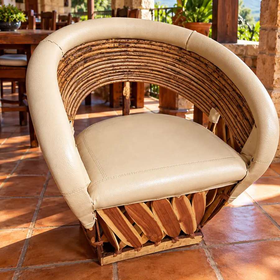 Equipal envarillado – equipal artesanal mexicano para restaurantes y hoteles